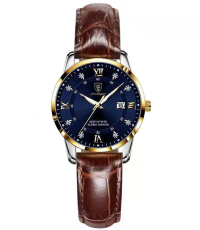 Poedagar PW60GDUL | Gold Blue Leather