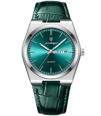 Poedagar PD17SEL | Silver Green Leather