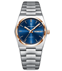 Poedagar PW66RGU | Rose Gold Silver Blue