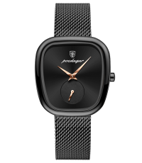 Poedagar PW64MBKBK | Black Black Mesh