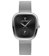 Poedagar PW64MSLBK | Silver Black Mesh