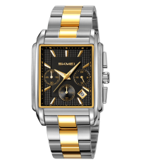 Skmei W137TGDBK | Silver Gold Black Steel
