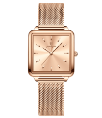 Poedagar PW68MRGRG | Rose Gold Gold Mesh