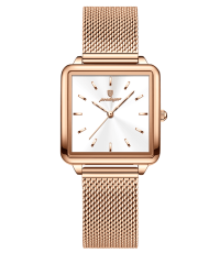Poedagar PW68MRGWH | Rose Gold White Mesh