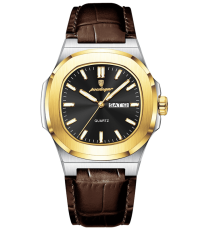 Poedagar PD44GDBKRL | Gold Black Brown Leather